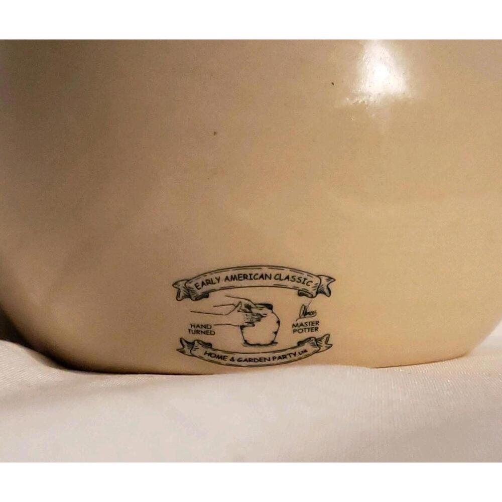 Vintage Home Garden Party Stoneware Pottery Sugar Dish 2003 Floral Handmade - Picture 2 of 5